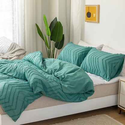Chevron Plush Quilt Cover | 3pcs Set