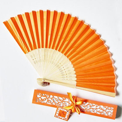 50pcs Wedding Hand Fans with Thank You Tags & Gift Bags, Paper Fans for Wedding Favors Bridal Shower Gift - Lasercutwraps Shop
