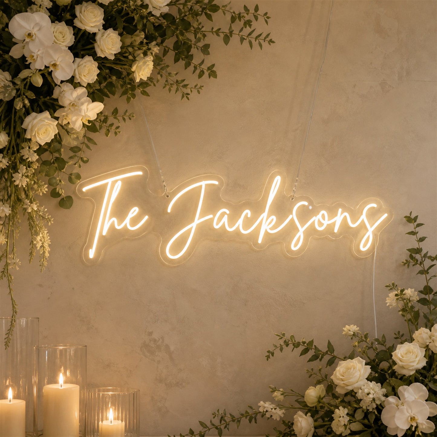 Custom Wedding Neon Sign | Personalized LED Lettering for Your Reception