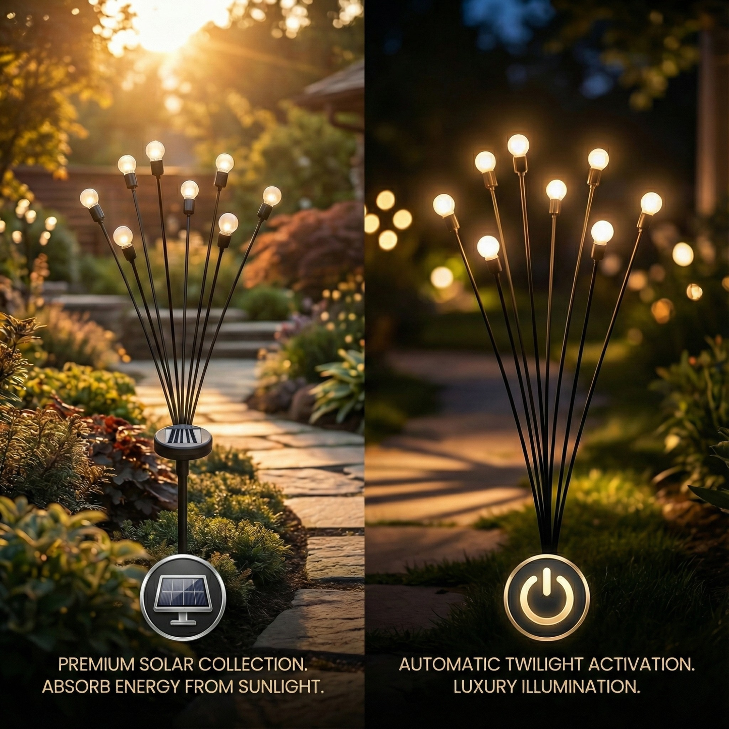 Solar Firefly Garden Lights