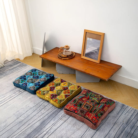 Moroccan Inspired Tie-Strap Cushion