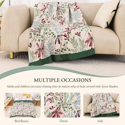 Wildflower Whisper Cotton Blanket
