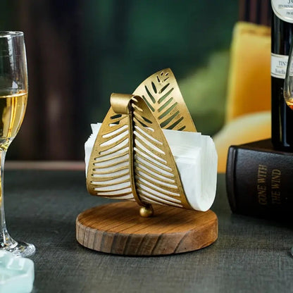 Iron Leaf Shape Tissue Holder
