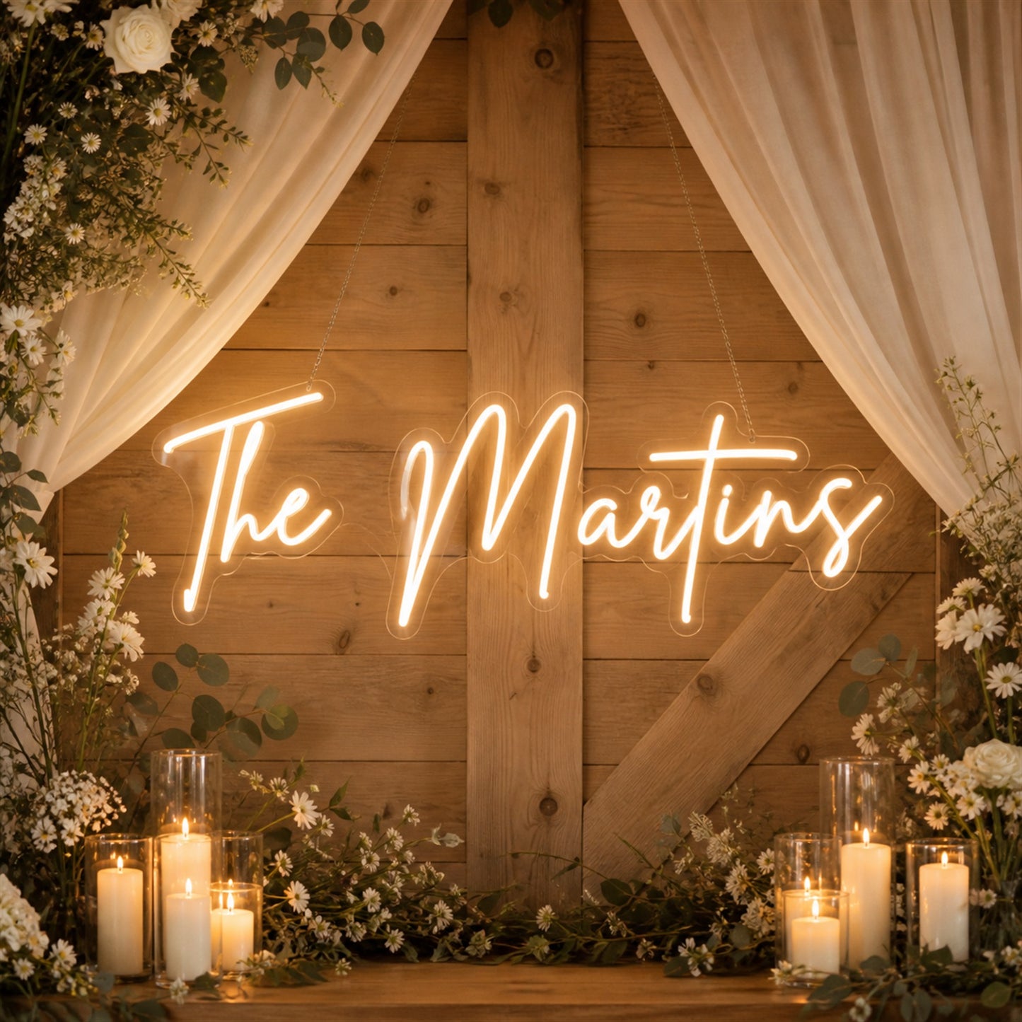 Personalized Neon Wedding Decor | A Custom LED Sign for Your Love Story