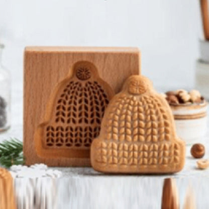Wood patterned Cookie cutter - Embossing Mold For Cookies