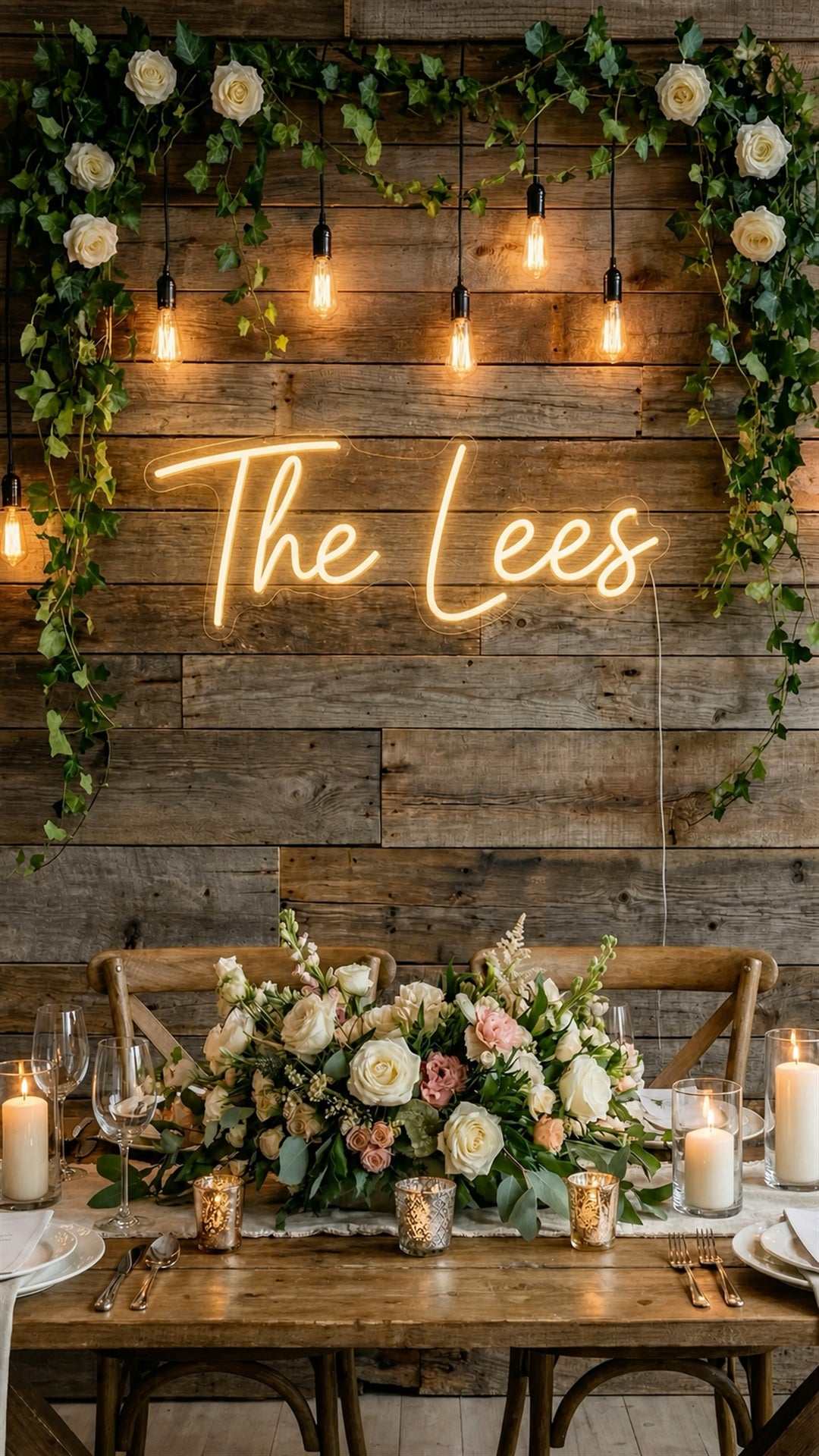 Custom Wedding Neon Sign | Personalized Names, Dates or a Favorite Phrase