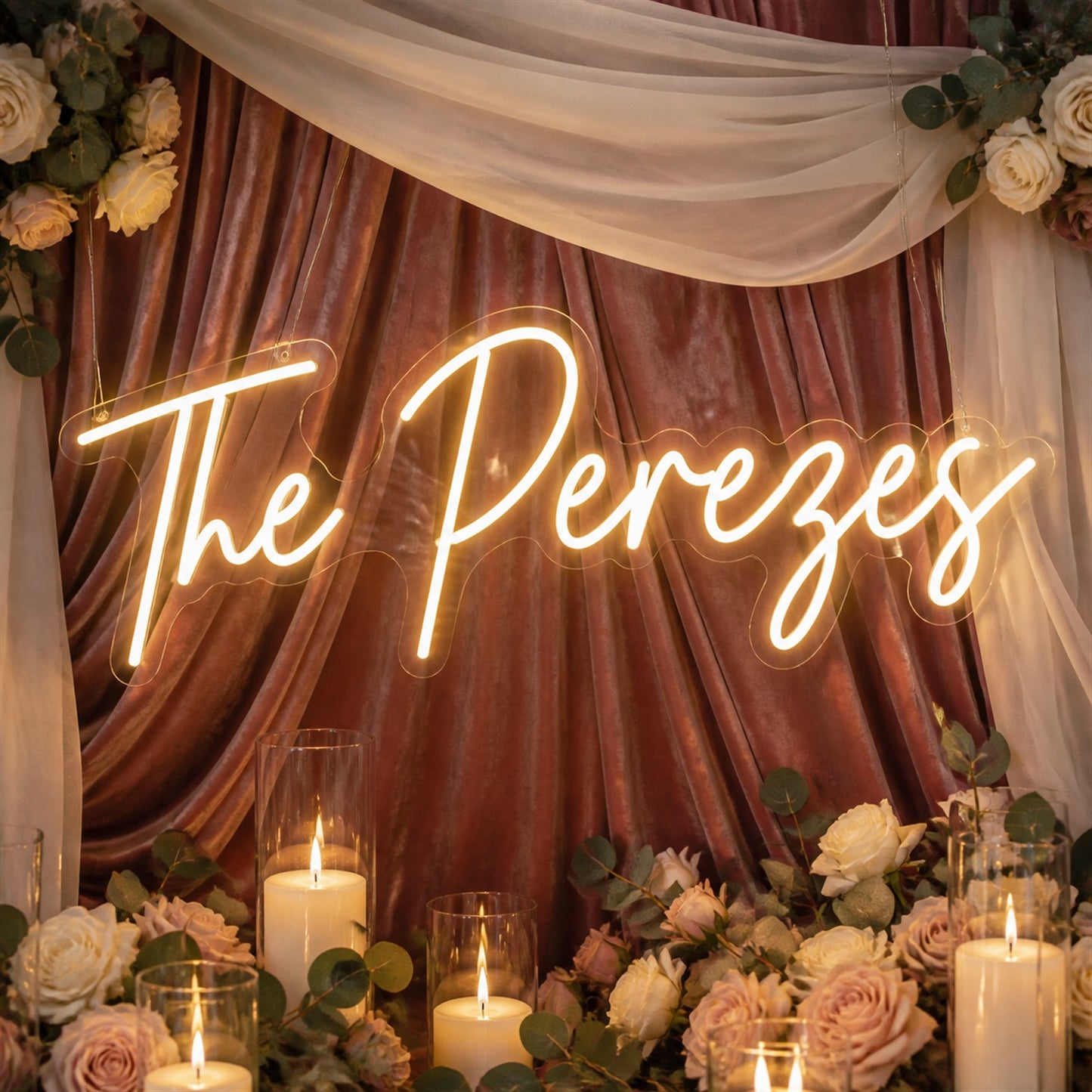 Personalized LED Wedding Decor | Custom Neon Sign for Your Reception Space