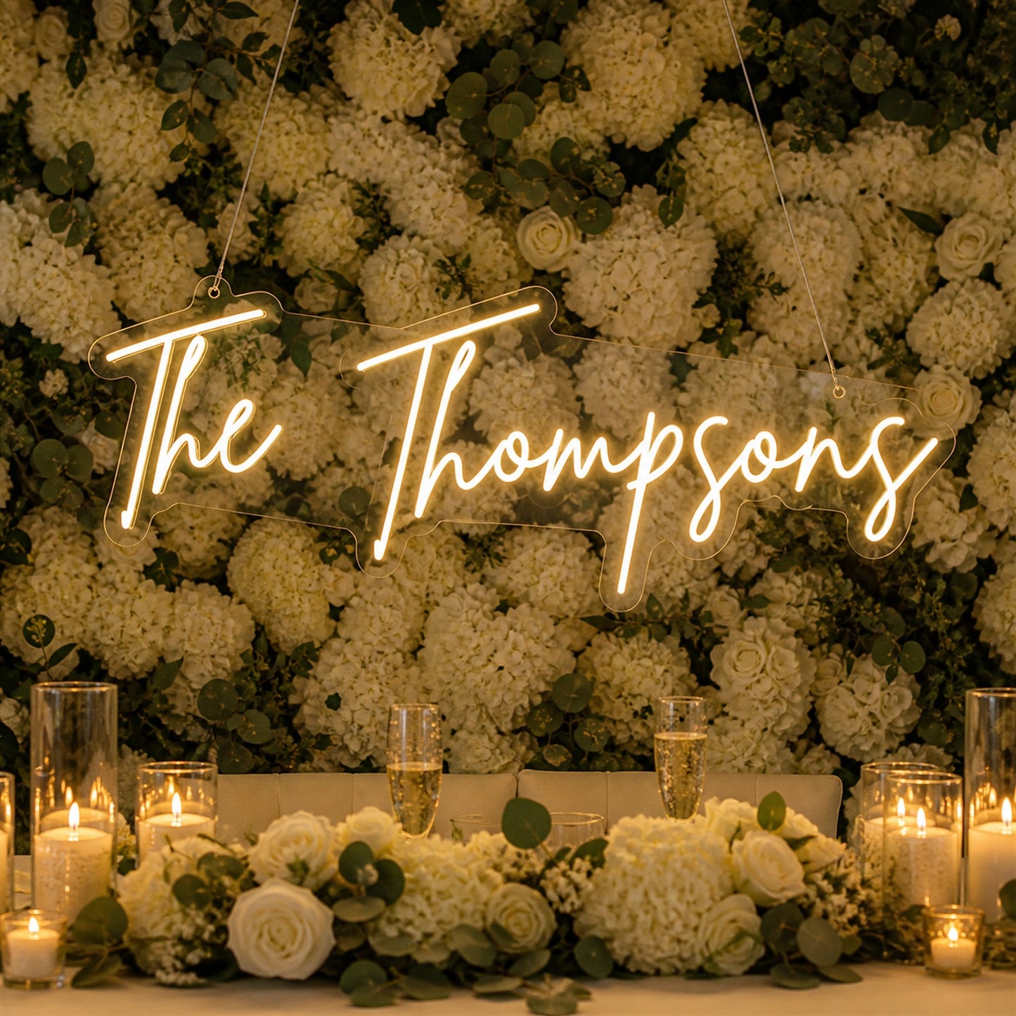 Custom LED Neon Wedding Sign | Personalized Decor for Your Evening Celebration
