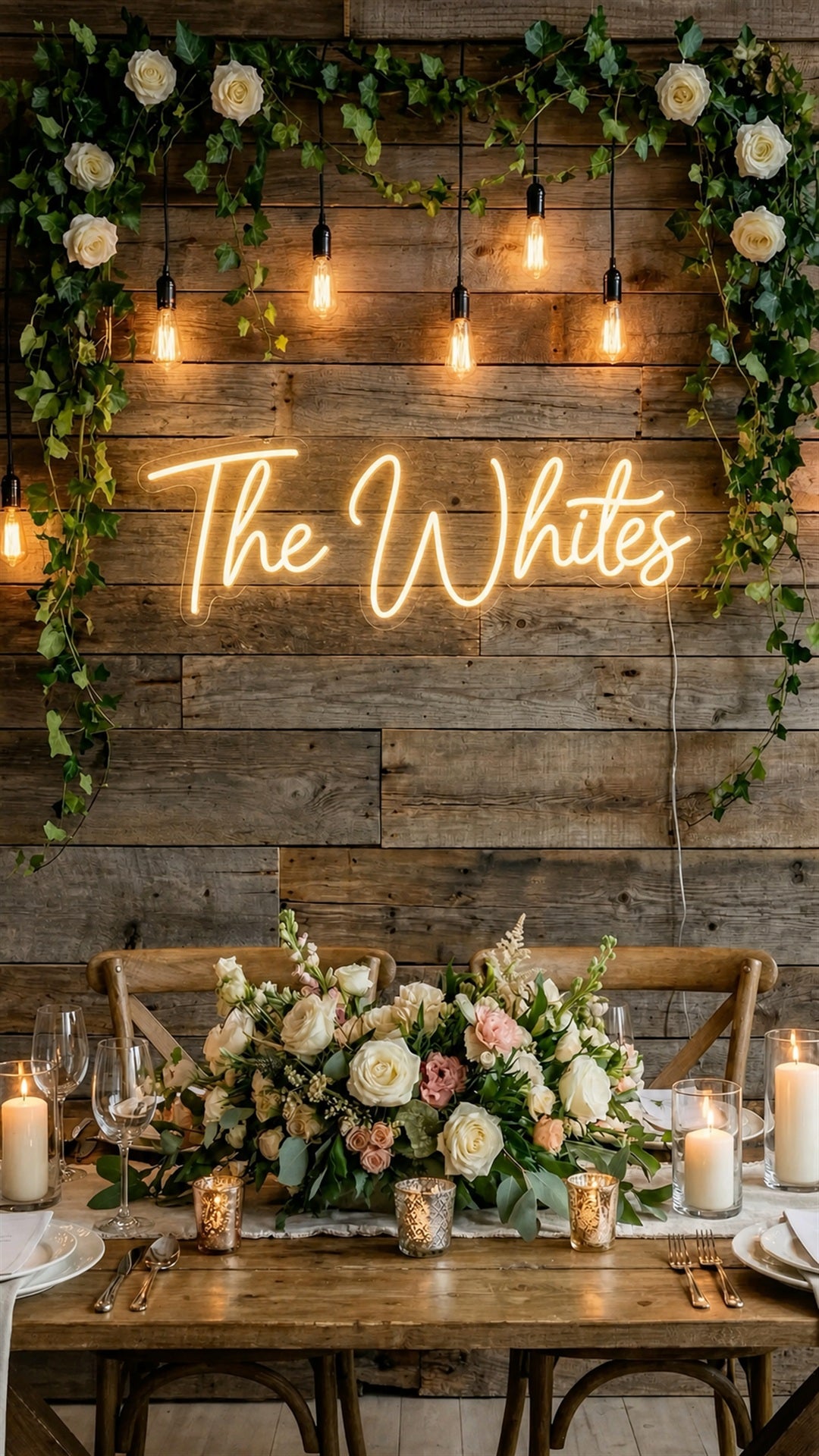 Personalized Wedding Neon Sign | Custom LED Decor for the Dance Floor Backdrop