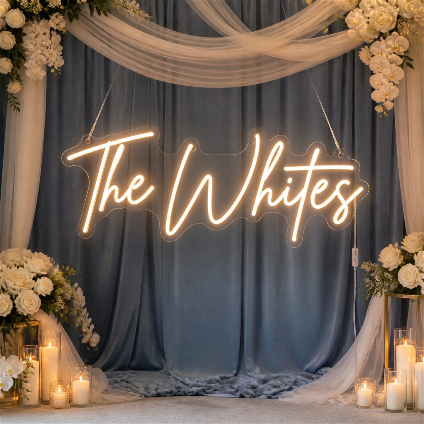 Personalized Wedding Neon Sign | Custom LED Decor for the Dance Floor Backdrop