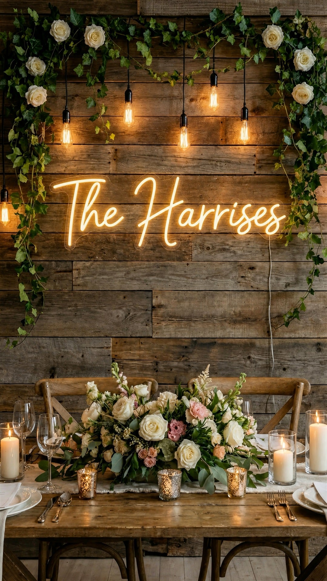 Custom Neon Wedding Decor | Personalized LED Names or a Meaningful Message