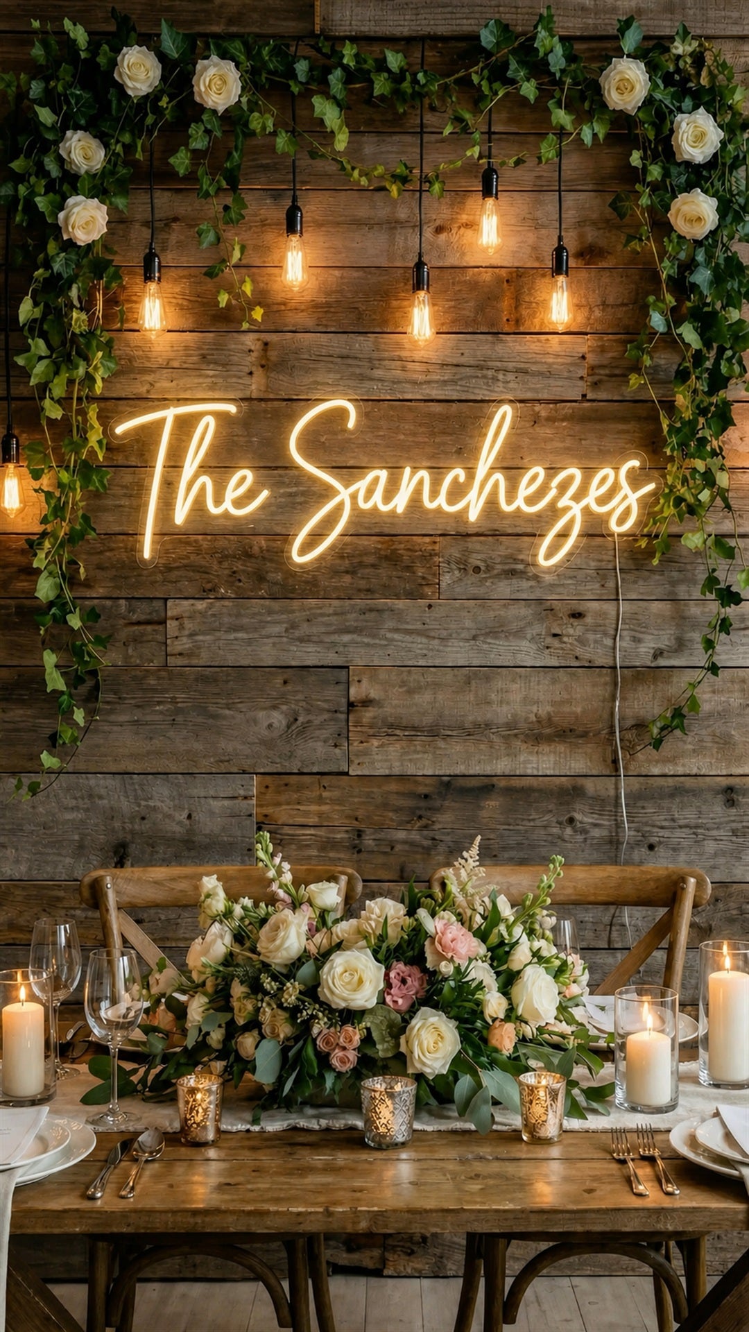 Personalized LED Neon Sign for Weddings | Custom Decor for Your Chosen Venue