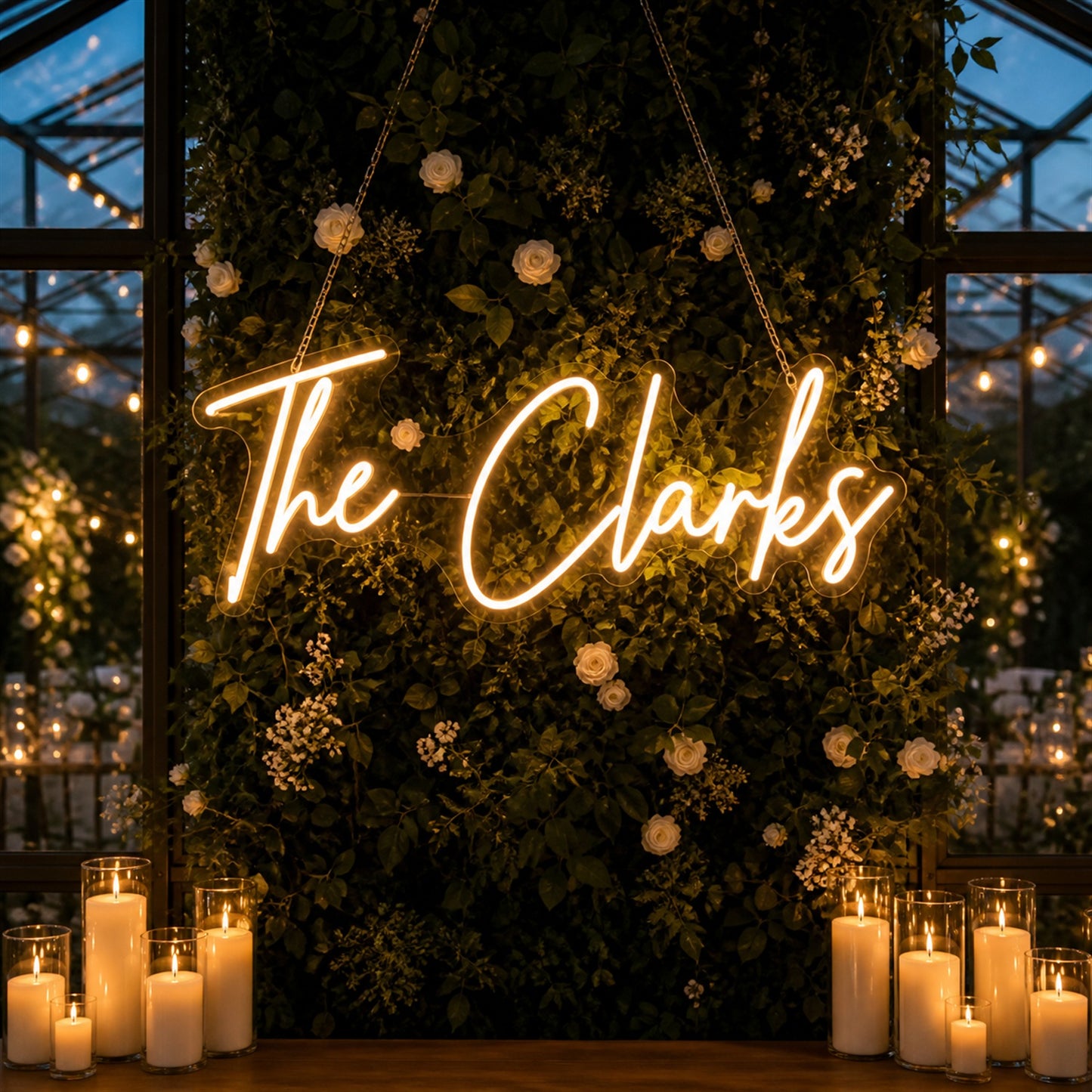 Custom Wedding Sign in LED Neon | Personalized Words for a Memorable Setting