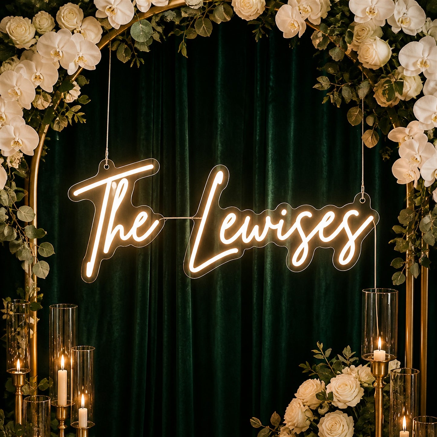 Custom LED Neon Sign for Couples | Personalized Wedding Gift & Celebration Decor