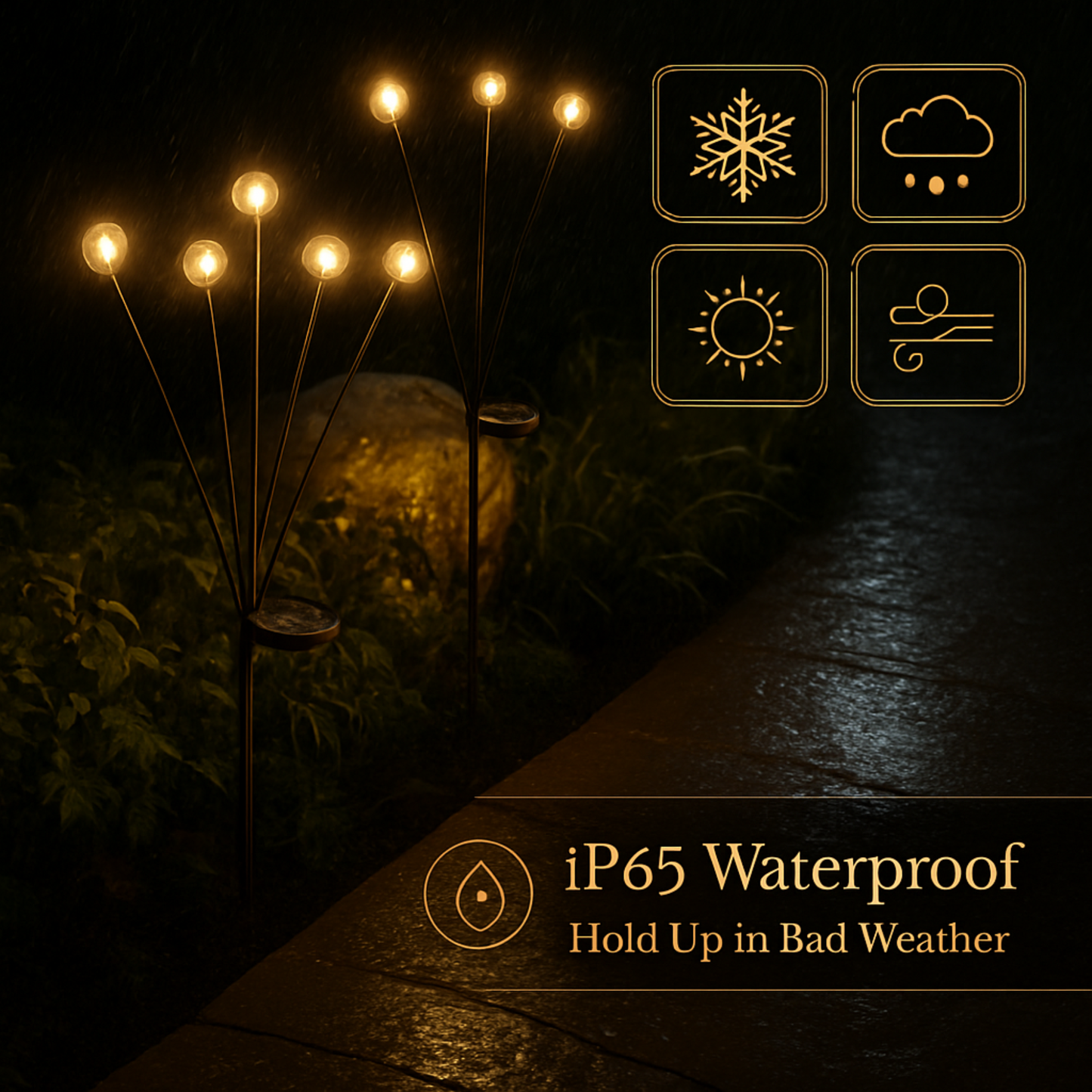 Solar Firefly Garden Lights
