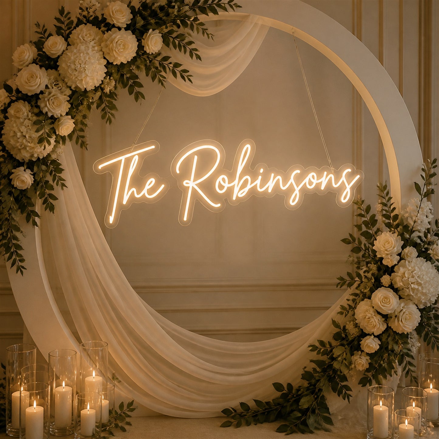 Personalized Wedding LED Sign | Custom Neon Gift with Meaningful Words