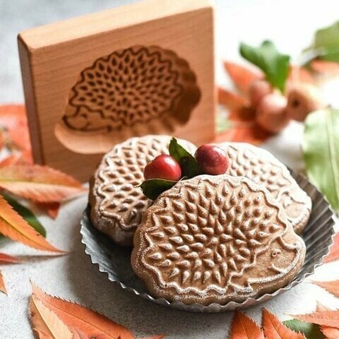 Wood patterned Cookie cutter - Embossing Mold For Cookies