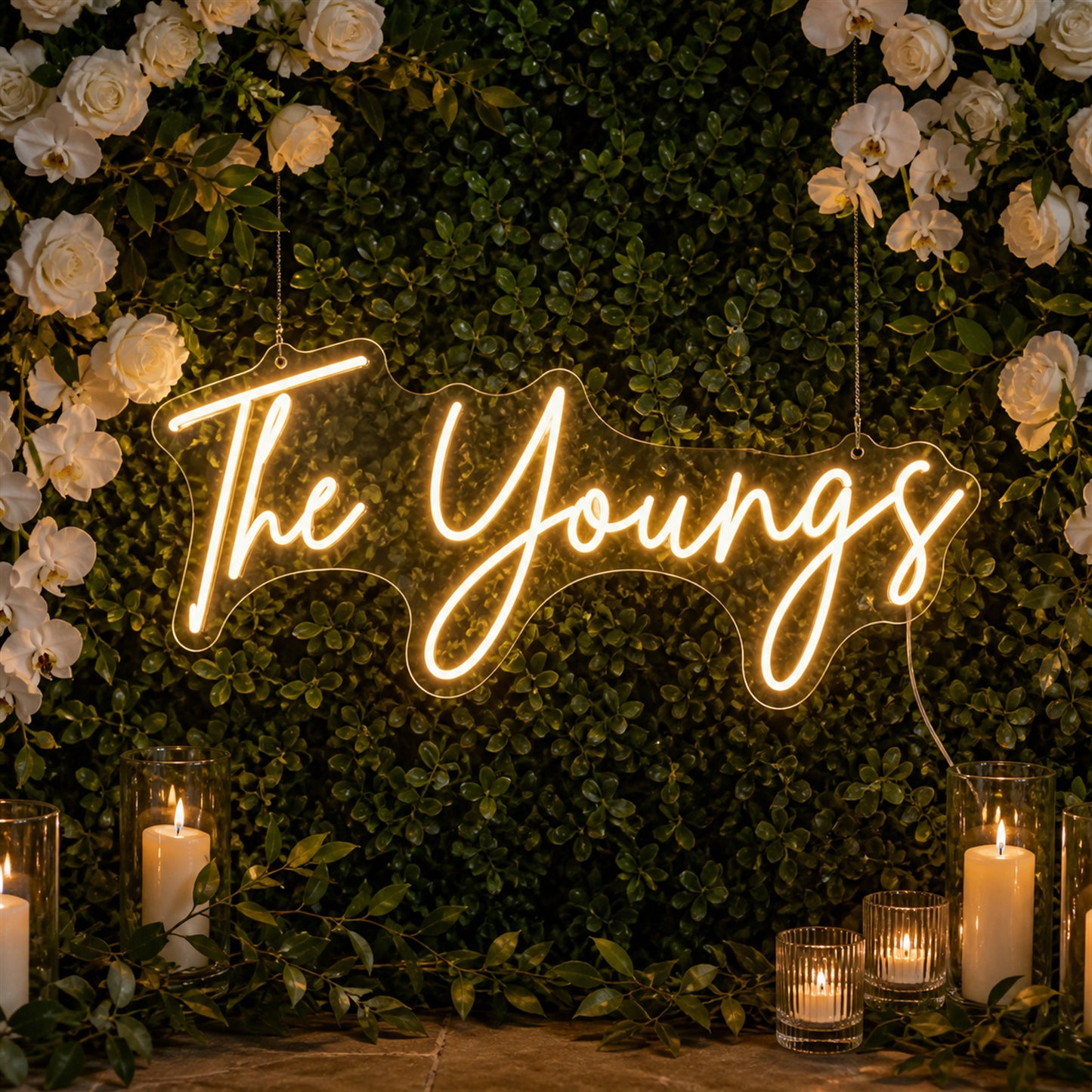 Personalized Neon Sign for Weddings & Vow Renewals | Custom LED Decor