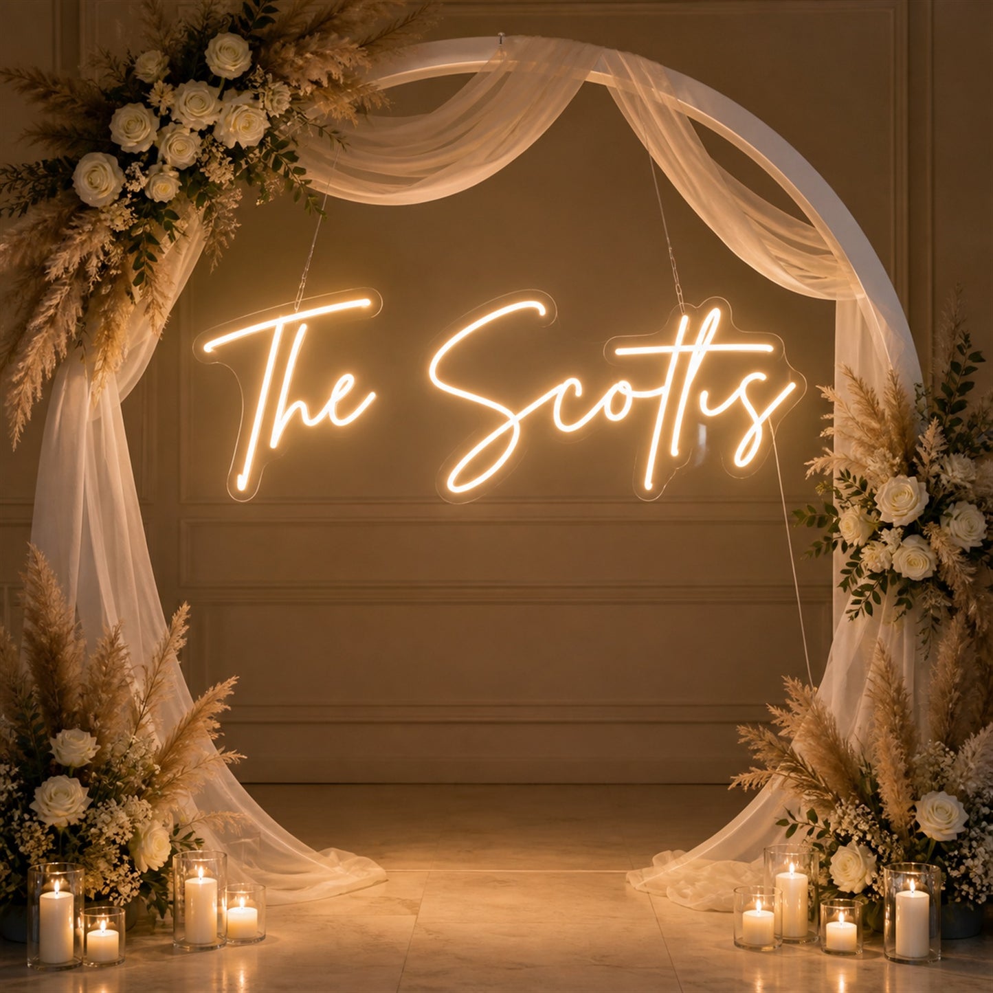 Custom Wedding Neon Sign | A Personal Message for Your Reception Photos