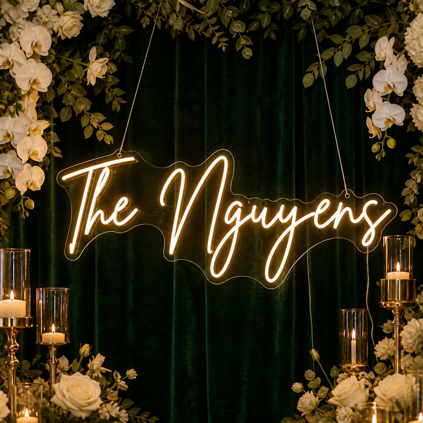 Personalized Wedding LED Neon Sign | Custom Wording for Your Big Day