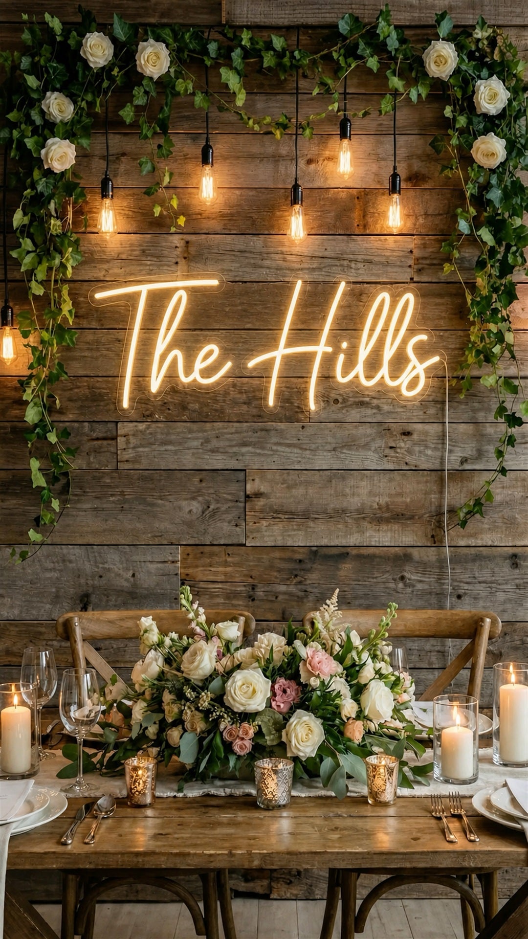 Custom LED Neon Sign | Wedding Decor with Names, Initials or Your Own Text