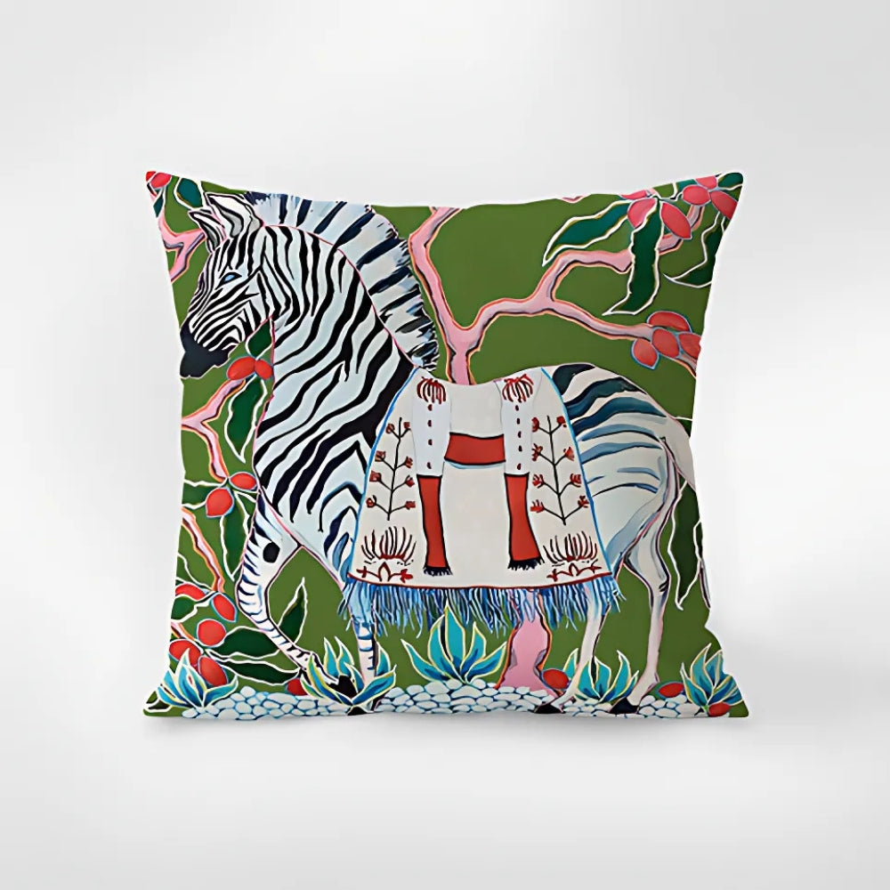 Zebra Tapestry Cushion Cover