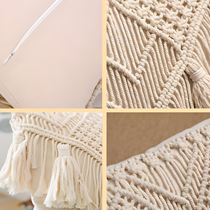 Vintage Macrame Cushion Cover
