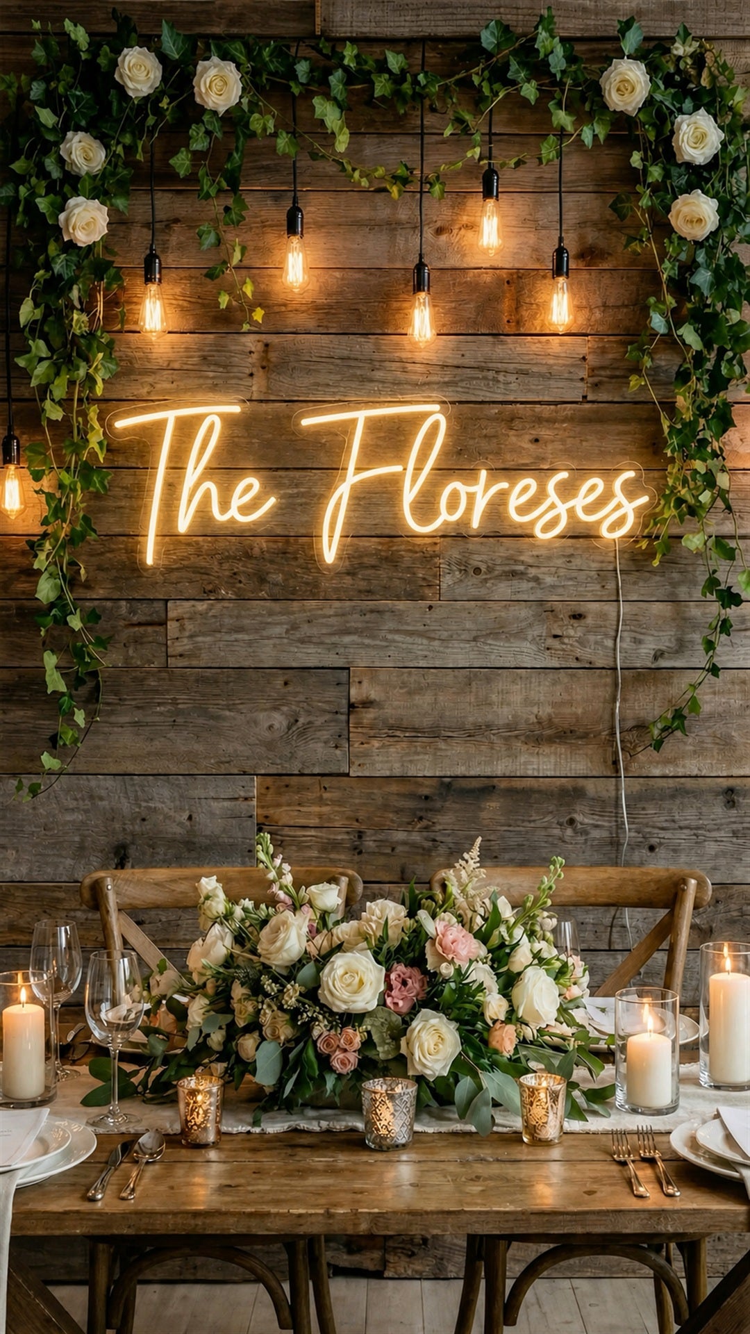 Custom Neon Sign for Your Wedding | Personalized LED Reception Finishing Touch