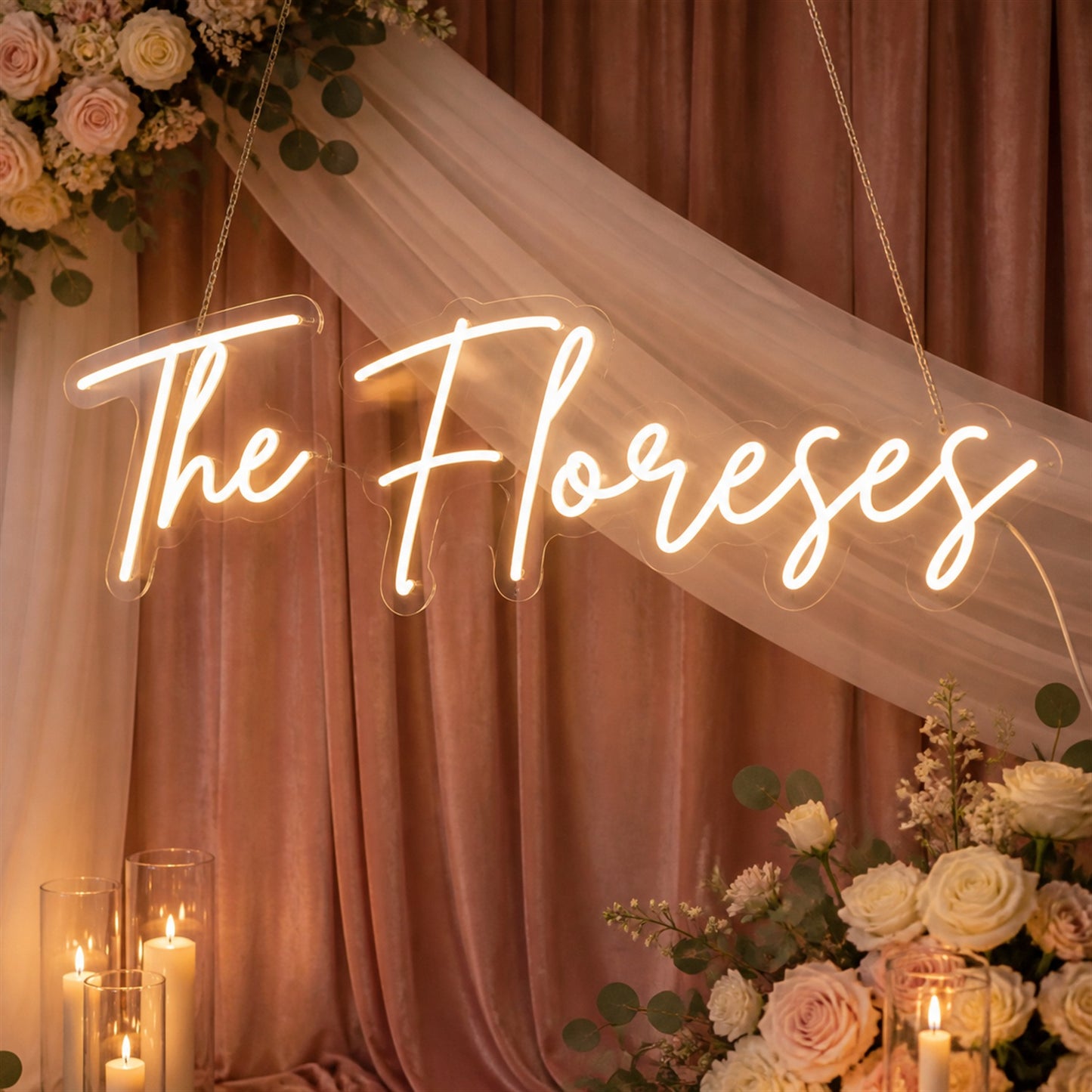 Custom Neon Sign for Your Wedding | Personalized LED Reception Finishing Touch