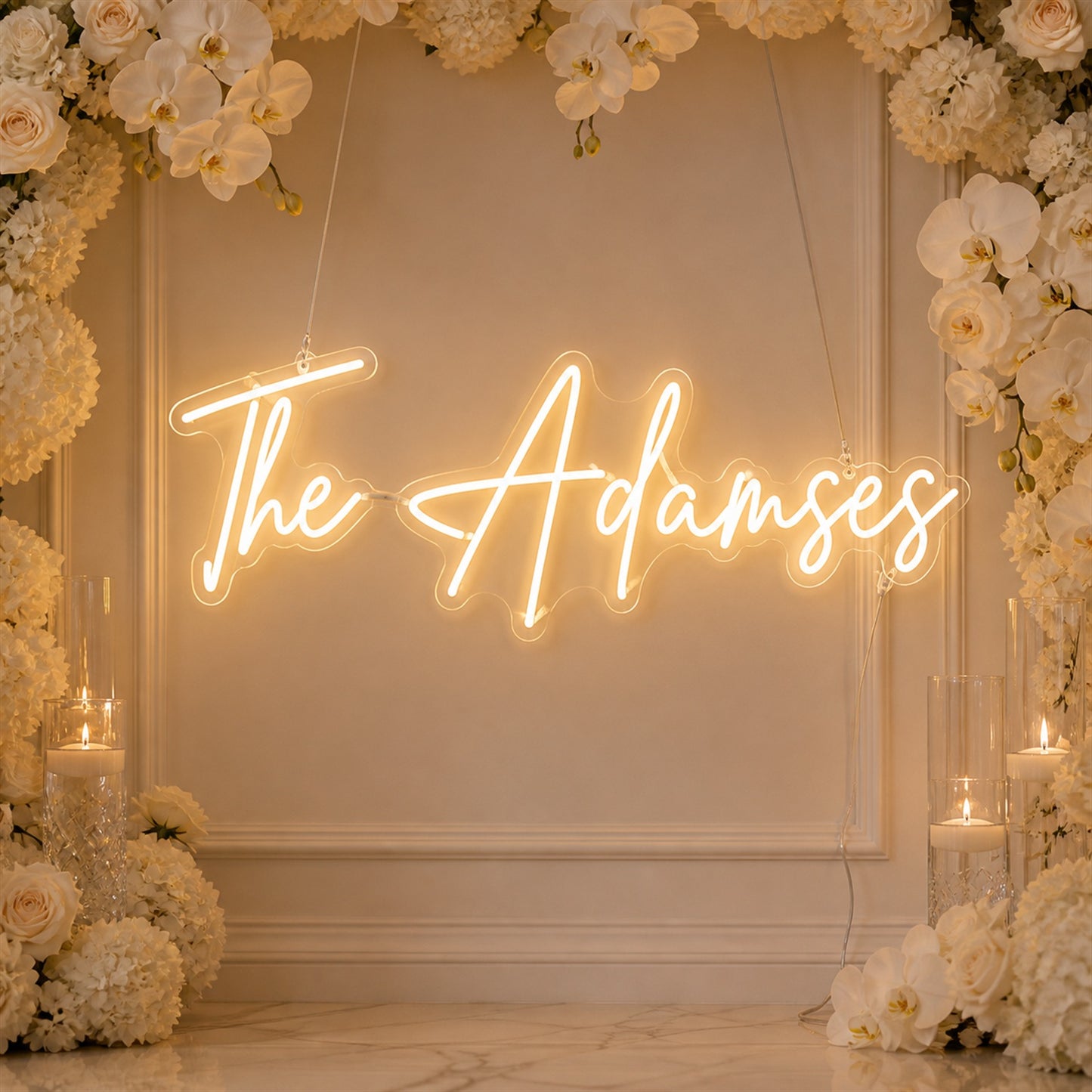 Custom Wedding Neon Sign | Personalized LED Text to Bring Your Details Together