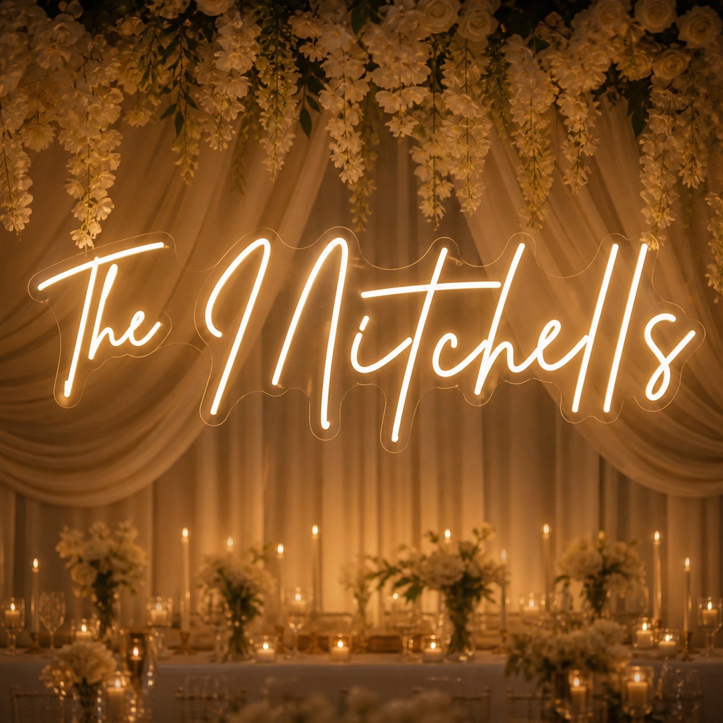 Personalized LED Wedding Sign | Custom Neon Decor for Your Welcome Display