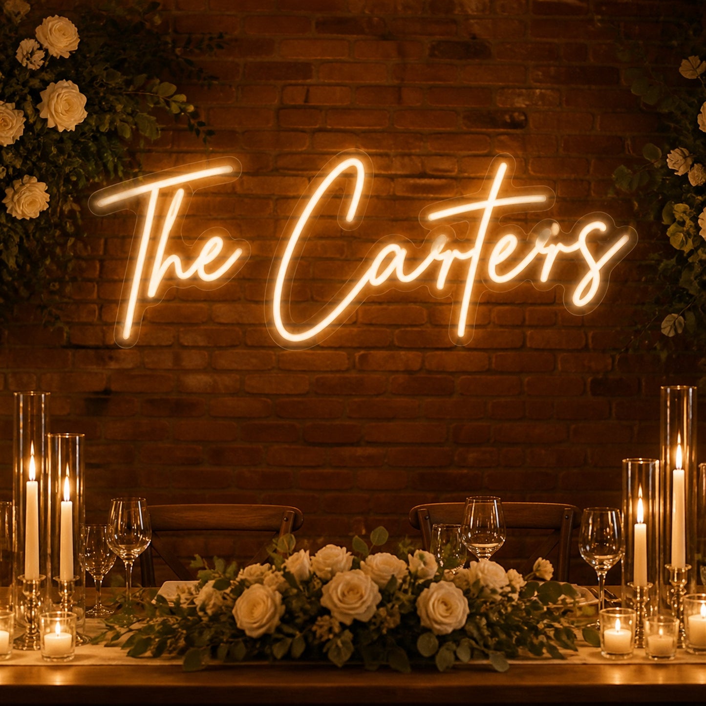 Personalized Custom Neon Sign | LED Wedding Decor Made Around Your Message