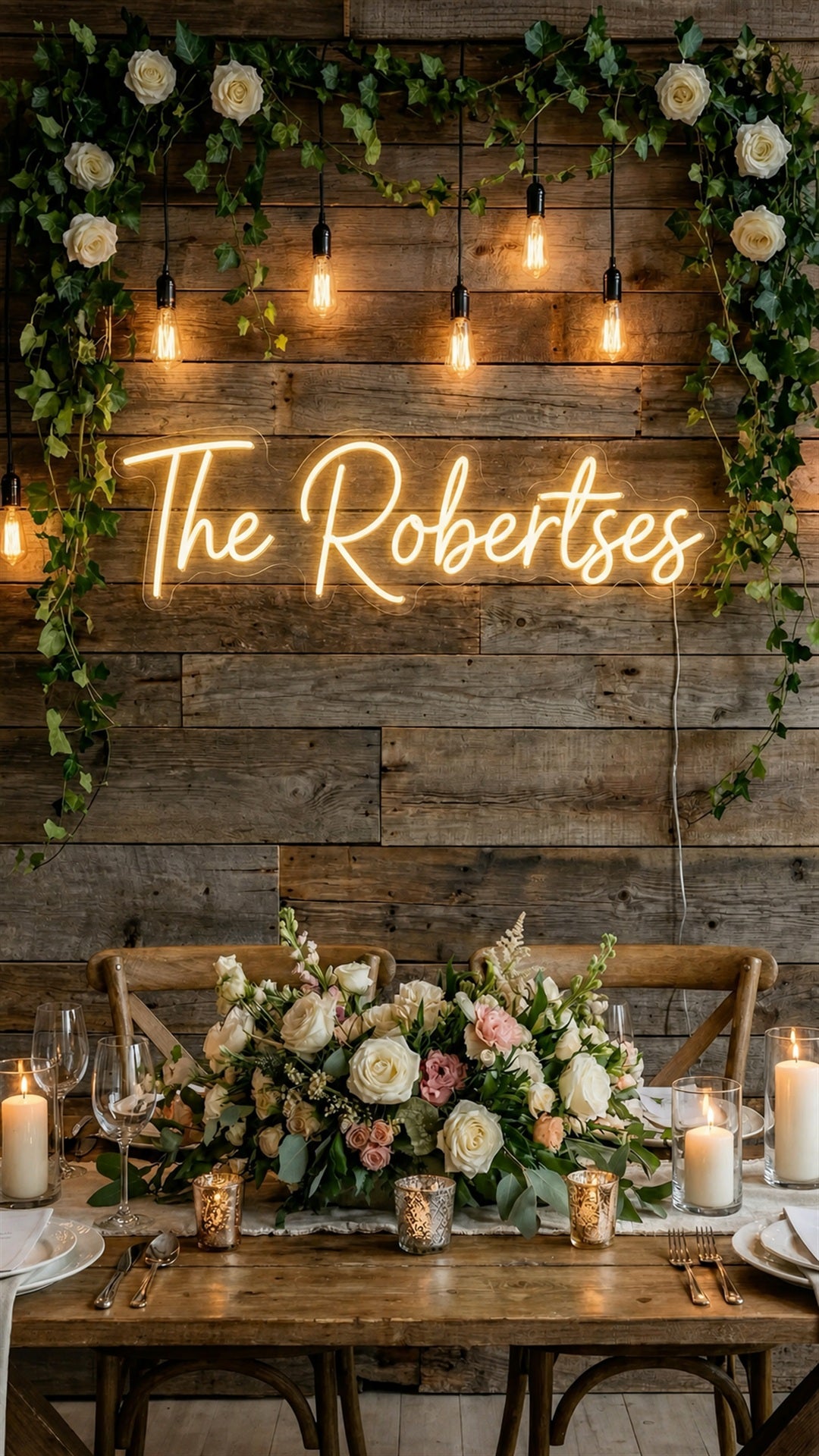 Custom Neon Signs for Weddings | Personalized LED Names, Quotes & Text