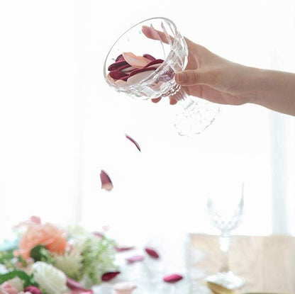 300pcs Silk Rose Petals Burgundy Maroon Flower Petals for Wedding Flower Girl Basket Aisle Scatter Dinner Table Centerpieces