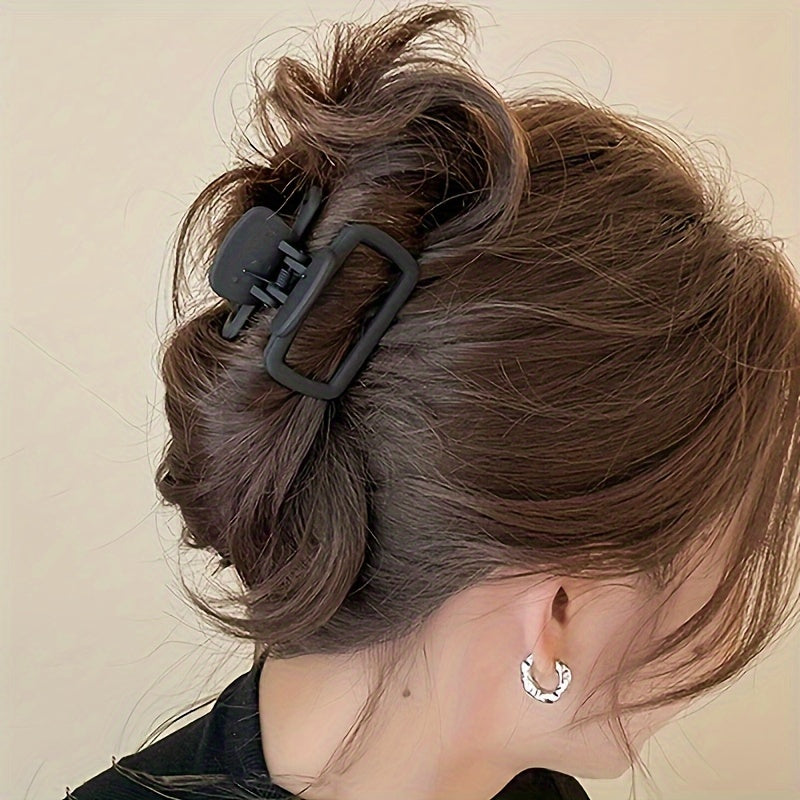 1/4pcs Elegant Matte Square Hair Clip Set