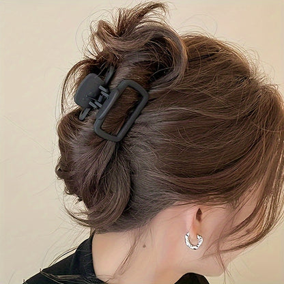 1/4pcs Elegant Matte Square Hair Clip Set