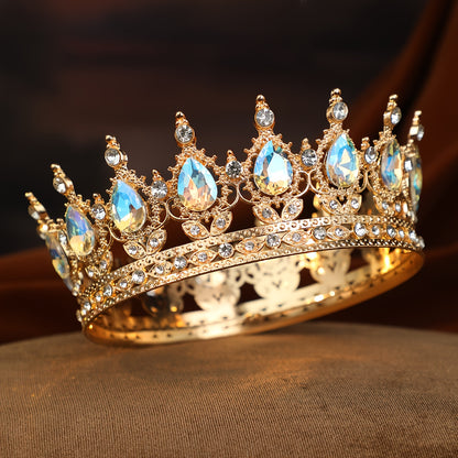 Luxurious and Elegant Princess Queen Crown, Bridal Crown, Wedding Headpiece, Party Banquet Hair Accessory