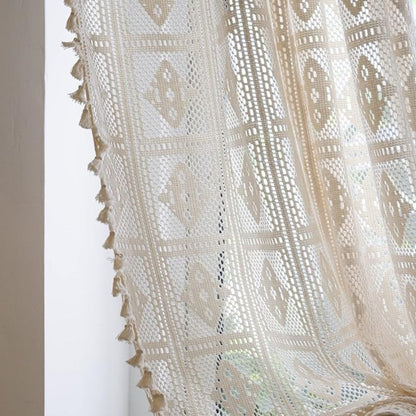 Rhombus Plaid Diamond Pattern Curtain