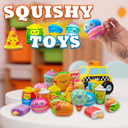 Squeeze Soft Toys in for party Gift Sets of 12/24/36, Perfect for Classrooms And Birthday Presents