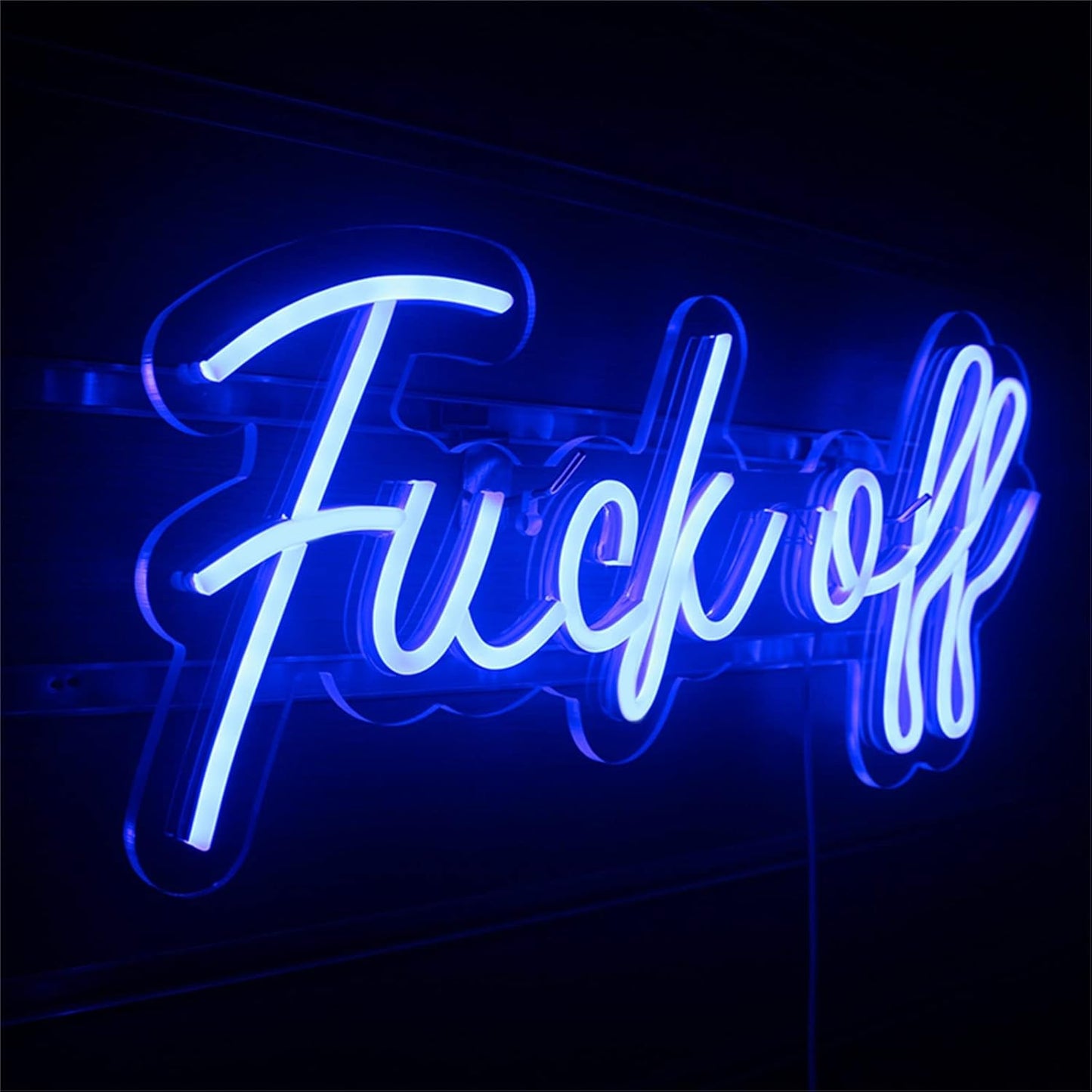Bold Blue Neon Sign / Funny Attitude Wall Light for Room, Bar & Aesthetic Decor