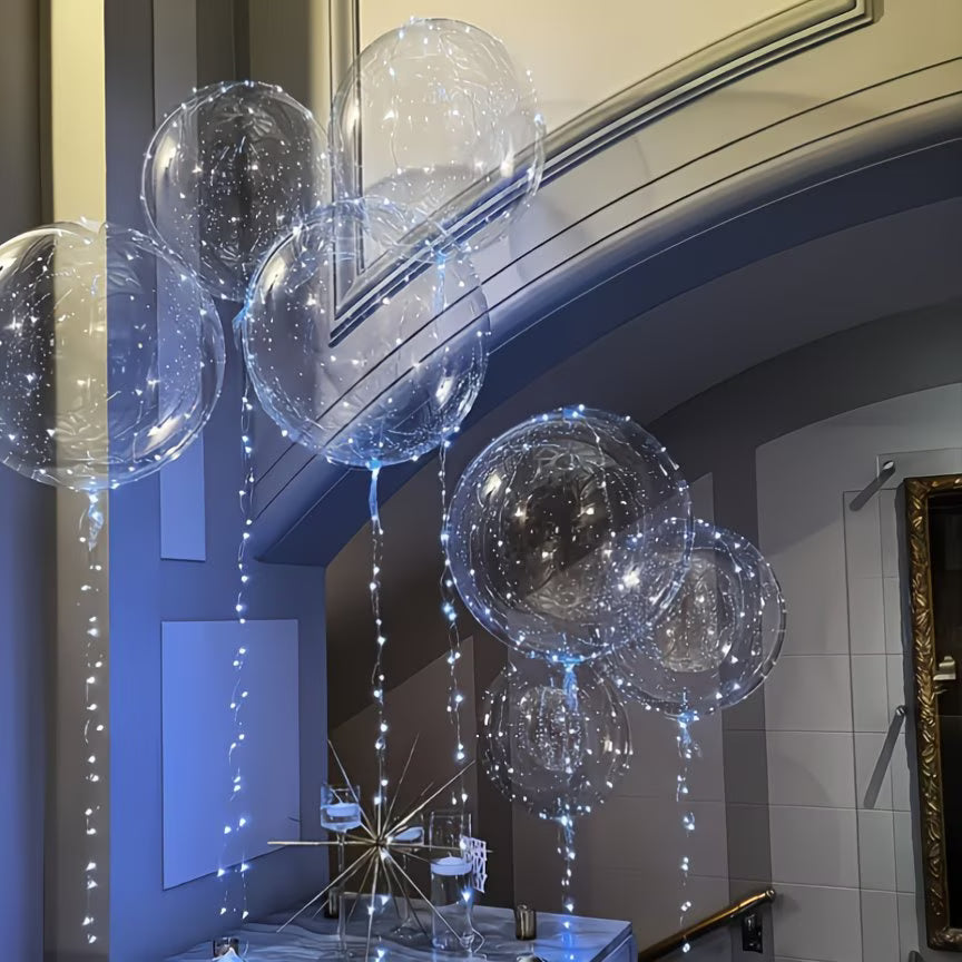 Birthday Decorations with Reusable LED Balloons
