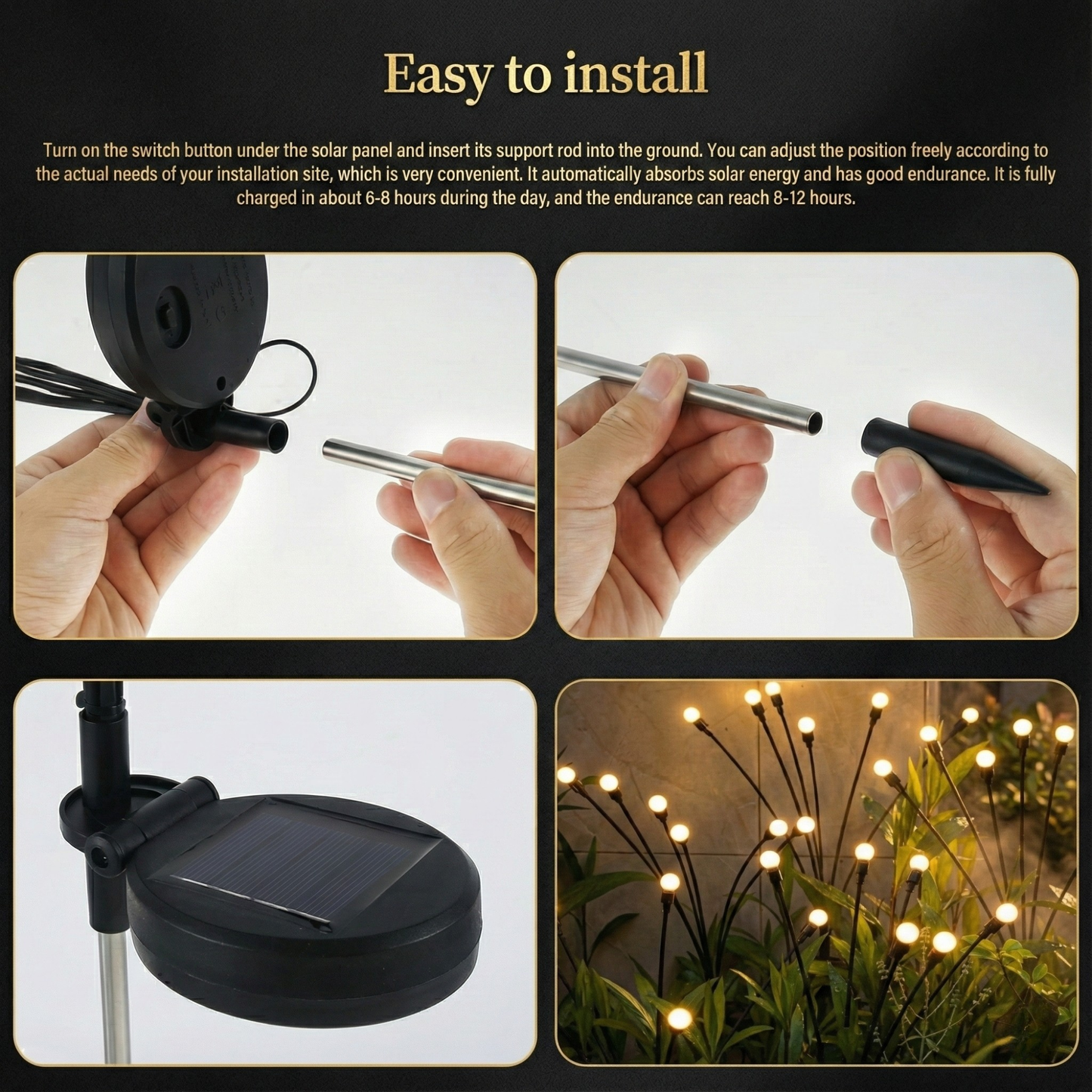 Solar Firefly Garden Lights