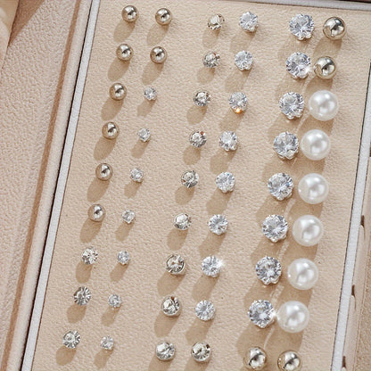 Set of 102 Elegant And Minimalist Women'S Stud Earrings, Perfect for Daily Casual Wear And Versatile Gifting for Family