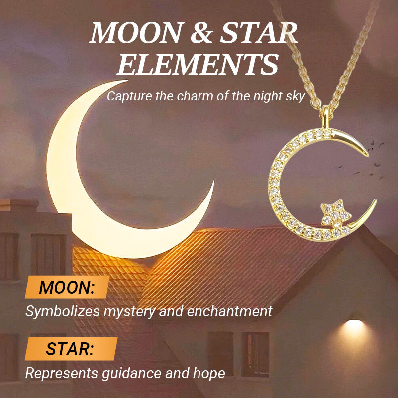 Bright Night: Moon Star Necklace