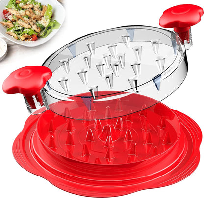 ShredEazy™ Visible Meat & Chicken Shredder Tool with Brush & Fork for Chicken, Pork, Beef