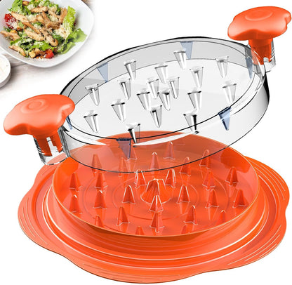 ShredEazy™ Visible Meat & Chicken Shredder Tool with Brush & Fork for Chicken, Pork, Beef