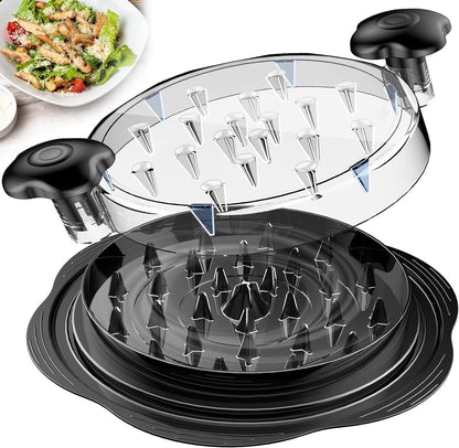 ShredEazy™ Visible Meat & Chicken Shredder Tool with Brush & Fork for Chicken, Pork, Beef