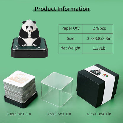 2024 3D Art Big Panda Calendar Memo Pad - Rip Away Paper Carving Sticky Note - Lasercutwraps Shop