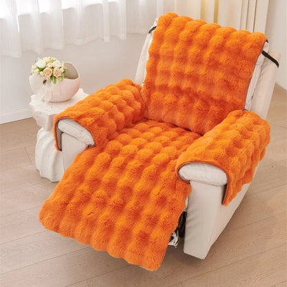 Faux Fur Recliner Sofa Cover