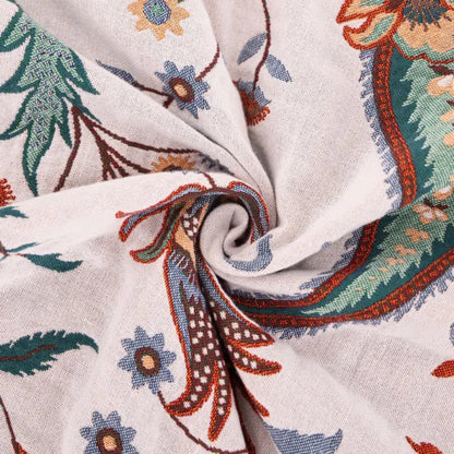 Liora Vintage Reversible Soft Cotton Blanket